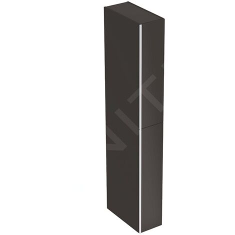 Geberit Acanto - Colonne haute 1730x220 mm, deux tiroirs, noir 500.638.16.1