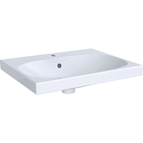 Geberit Acanto lavabo, 1 trou pour robinetterie, avec trop-plein,
