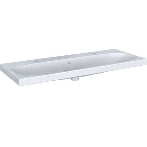 Geberit Acanto lavabo, 2 trous pour robinetterie à gauche/à