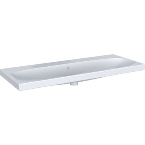 Geberit Acanto lavabo, 2 trous pour robinetterie à gauche/à