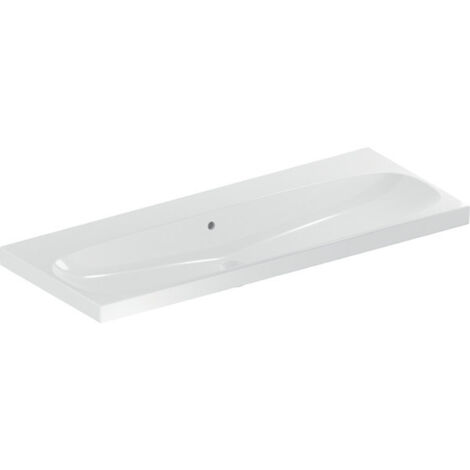 Geberit Acanto lavabo, sans trou pour robinetterie, avec
