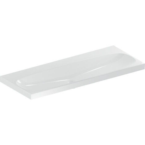 Geberit Acanto lavabo, sans trou pour robinetterie, sans
