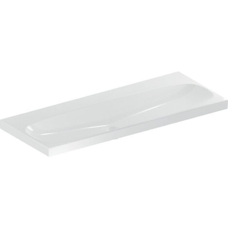 Geberit Acanto lavabo, sans trou pour robinetterie, sans