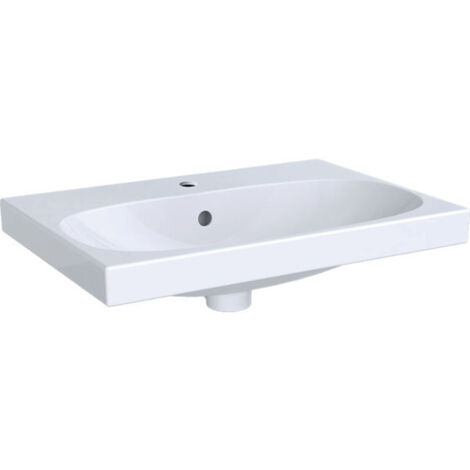 Geberit Acanto lavabos, 1 trou pour robinetterie, avec