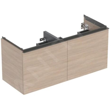 Geberit Acanto - Meuble lavabo, 118x54x48 cm, 2 tiroirs, chêne 503.007.JH.1