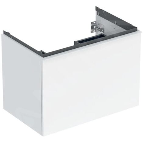 Geberit Acanto - Meuble lavabo, 74x54x48 cm, 1 tiroir, blanc brillant 503.004.01.1