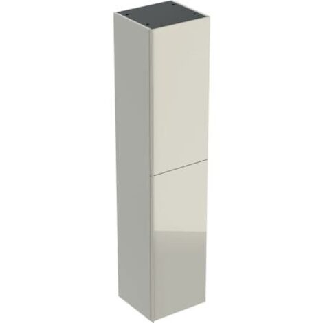 Geberit Acanto - Mobiletto alto 173x38 cm, due ante, grigio sabbia 500.619.JL.2