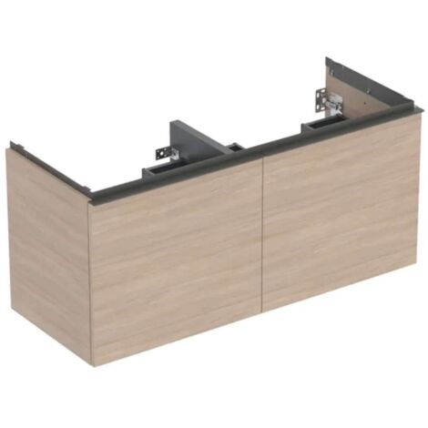 Geberit Acanto mueble bajo lavabo doble, 2 cajones y 2 cajones