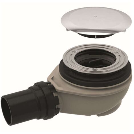 Geberit Accesorios - Conjunto de desagüe de ducha d90, con tapa de válvula de desagüe, cromo 150.551.21.1