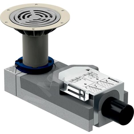 Geberit Accessoires - Bonde pour douche, pour hauteur de chape à l'entrée 114-215 mm 154.055.00.1