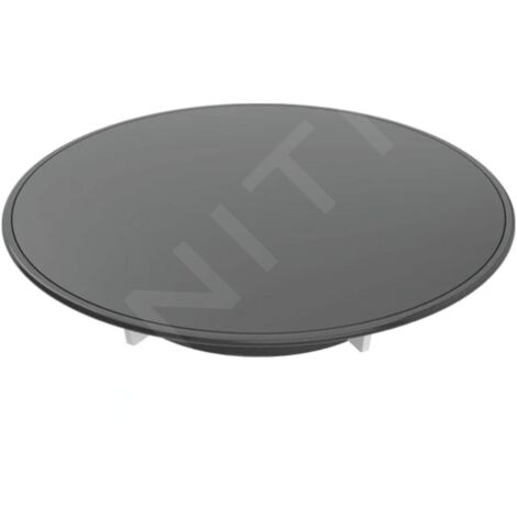 Geberit Accessoires - Cache-bonde pour kit d'évacuation de la douche, noir mat 150.266.16.1