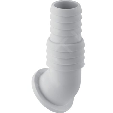 Geberit Accessoires - Embout cannelé équerre pour siphon apparent pour appareils, blanc alpin 242.691.11.1