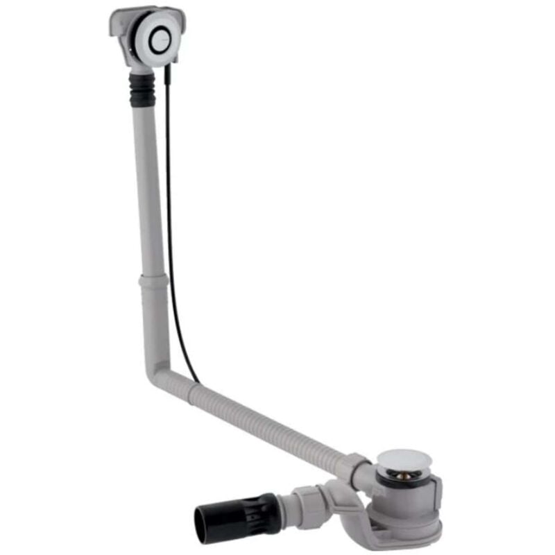 Accessoires - Garniture de vidage et de trop-plein pour baignoire, PushControl, longueur 500 mm, chrome 150.751.21.6 - Geberit
