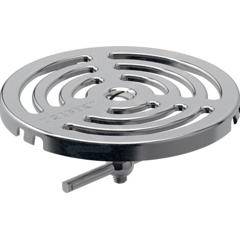 Geberit Accessoires - Grille pour les siphons de sol, à visser, diamètre 100 mm, inox 154.317.00.1