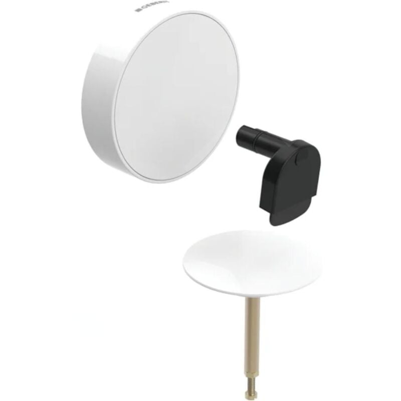 Accessoires - Kit d'assemblage de la garniture de vidage de baignoire avec actionnement rotatif et arrivée d'eau d52, - Geberit