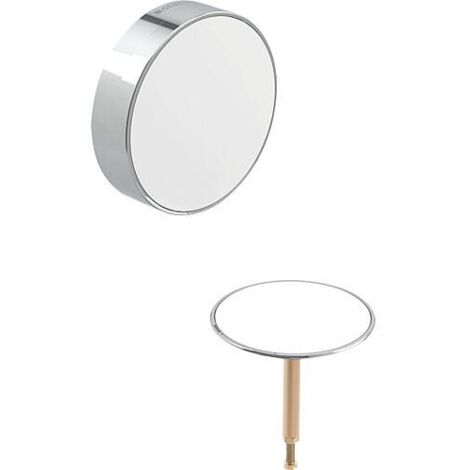 Geberit Accessoires - Kit de finition pour vidage de baignoire, avec commande rotative, d52, chrome / blanc 150.300.KJ.1