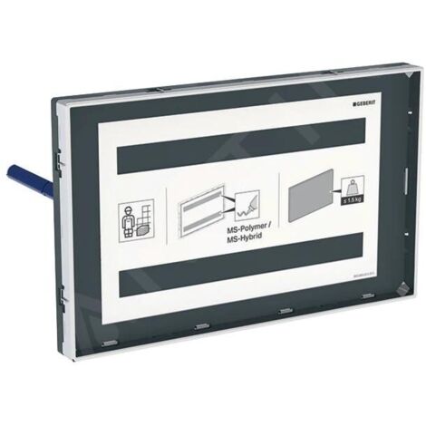 Geberit Accessoires - Plaque de recouvrement pour réservoirs de chasse Sigma, ajustée et avec le cadre 115.697.00.1