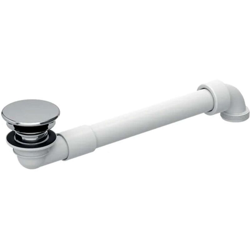 Geberit - Accessoires - Siphon de lavabo gain de place, avec vidage pour les lavabos sans trop-plein, chrome 152.081.21.1