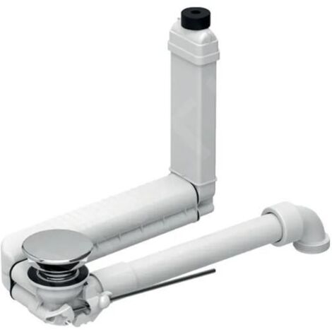 Geberit Accessoires - Siphon de lavabo gain de place Clou, pour commande par tirette, chrome 152.013.21.1