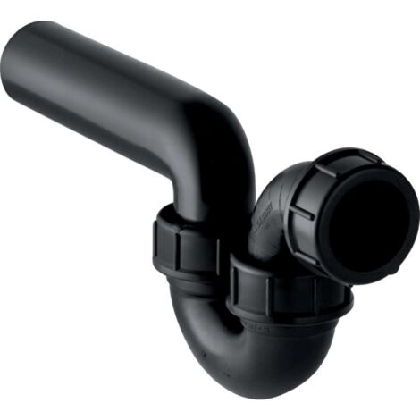 Geberit Accessoires - Siphon pour éviers, avec raccord à joint américain, entrée / sortie horizontale, d 50 mm, d1 56 mm