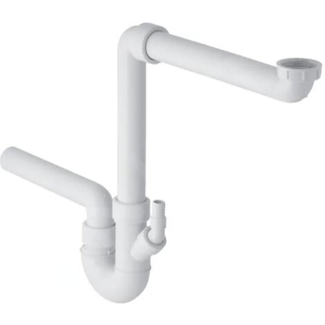 Geberit Accessoires - Stoppeur d'odeurs, à double chambre, avec raccord de tuyau, sortie horizontale, d 40mm 152.889.11.1