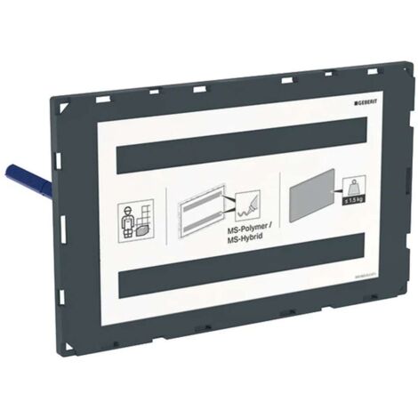 Geberit Accessori - Piastra di copertura per cassette di risciacquo ad incasso Sigma, filo parete 115.696.00.1