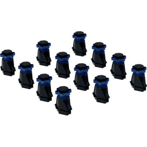 Geberit Accessori - Set piedini di supporto 12 pz, altezza 9-21 cm, per piatti doccia di lunghezza fino a 1600 mm 554.953.00.2