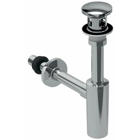 Geberit Accessori - Sifone di design con piletta di scarico, cromo 151.021.21.1