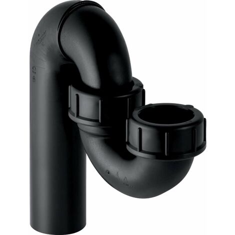Geberit Accessori - Sifone per lavello, con raccordo a compressione, ingresso e uscita verticali, d 50 mm, d1 50 mm 152.038.16.1