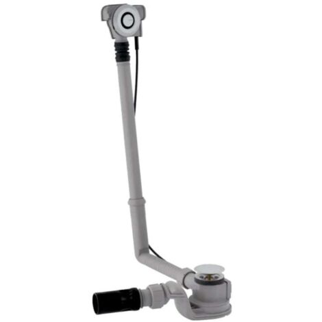 Geberit Accessori - Sistema di scarico e troppopieno per vasca da bagno, comando PushControl, lunghezza 280 mm, cromo 150.752.21.6