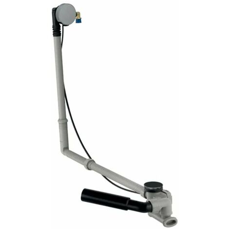 Geberit Accessori - Sistema di scarico e troppopieno per vasca da bagno con erogazione, lunghezza 730 mm, set di completamento, cromo 150.711.21.6