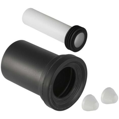 Geberit Anschlussset für Wand-WC mit Deckkappen, Spülrohr, Anschlussstutzen