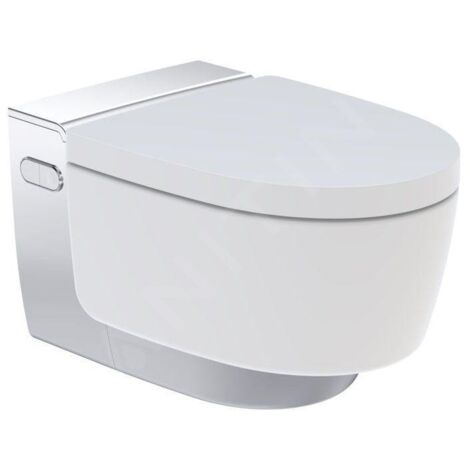 Geberit AquaClean - Bidet électronique Mera Comfort suspendu, SoftClosing, chrome brillant 146.212.21.1
