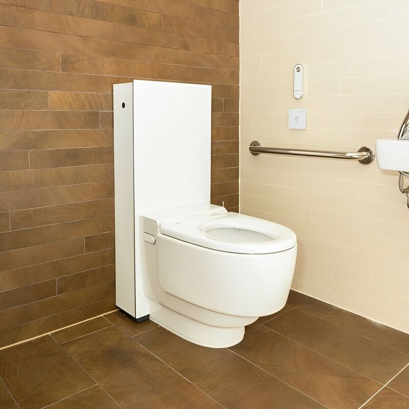 AquaClean Mera Care Floor Standing Close Coupled WC Toilet - Alpine White - Geberit