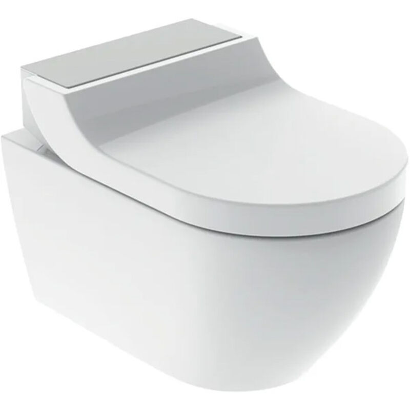 Geberit - wc complet suspendu lavant aquaclean Tuma Comfort - Acier inox brossé