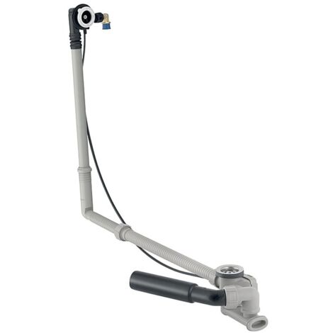 Geberit Badewannenablauf mit Drehbetätigung, Zulauf, Länge 73cm Außendurchmesser 40/50mm
