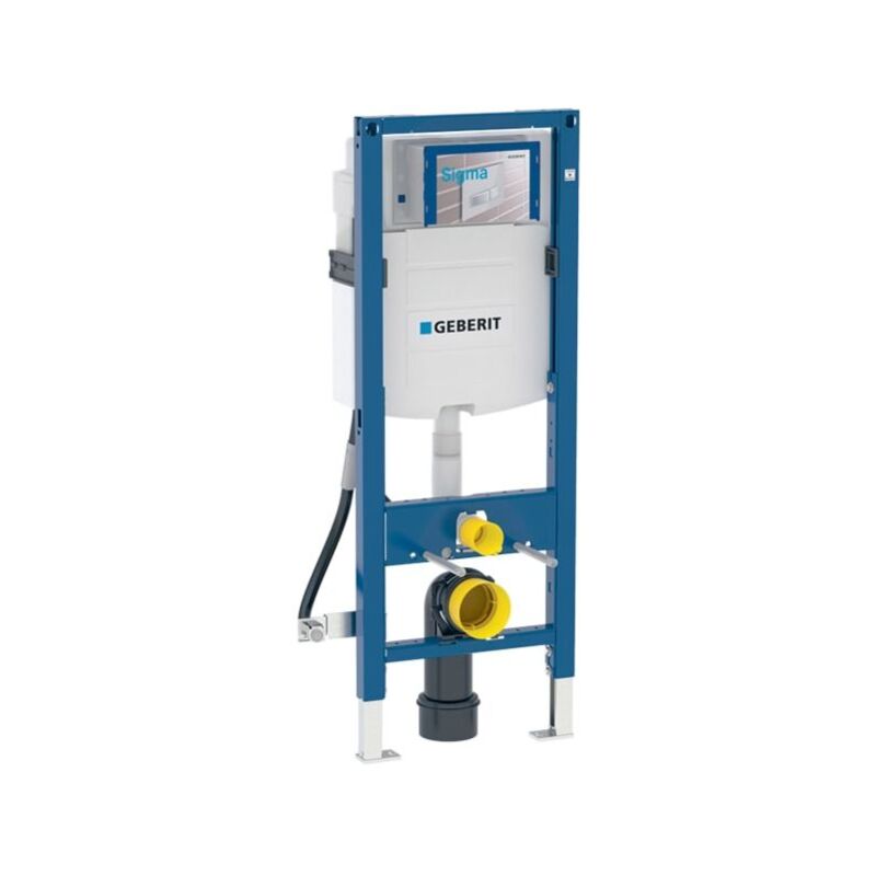 Geberit Duofix - Bâti-support pour WC suspendu, 112 cm, avec réservoir de chasse d'eau Sigma 12 cm, adapté PMR 111.350.00.5