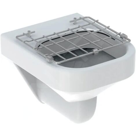 Geberit Bec Espital, mural, 6l, avec grille inox à charnière,