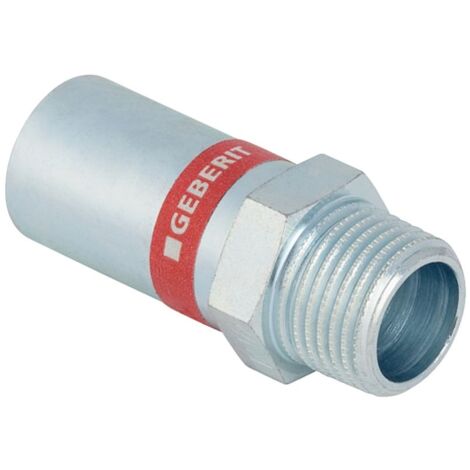 Geberit bergang Mapress C-Stahl d 28mmxR 1, m AG u Einschub, verzinkt