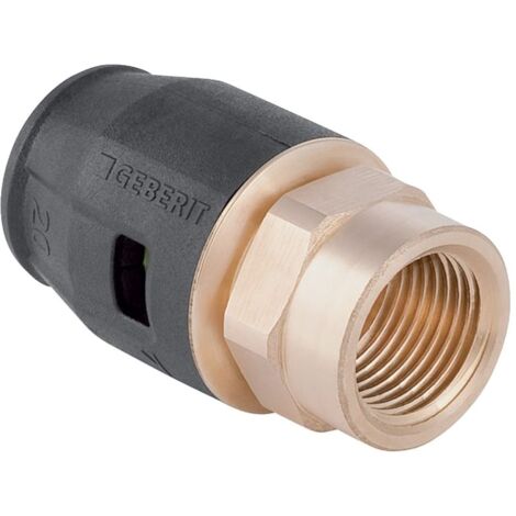 Geberit bergang PushFit d 16mmxRp 1/2, mit Innengewinde, Rotguss