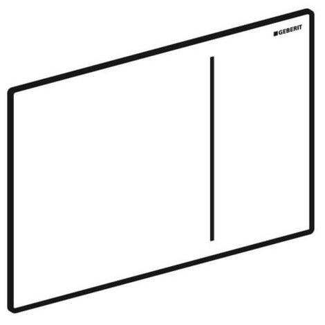 Geberit Betätigungsplatte Sigma 70 (Farbe Glas schwarz, für 2-Mengen-Spülungen)