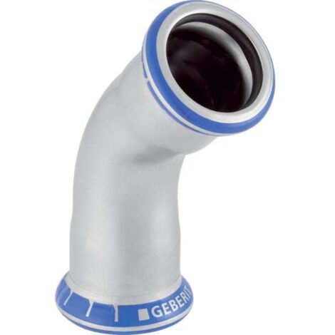 Geberit Bogen Mapress d= 18mm, LABS-frei, 45Grad, Edelstahl