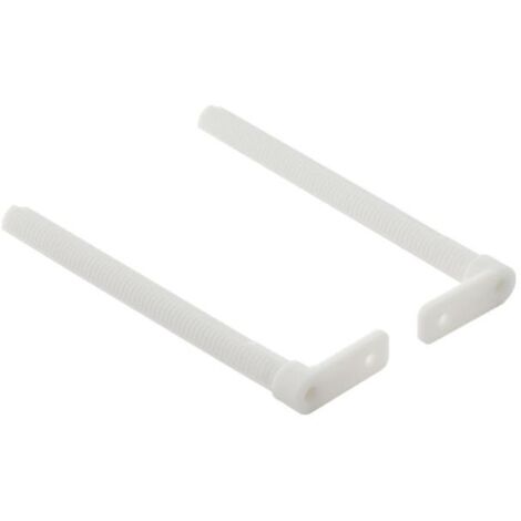 Geberit – Boulons d'écartement 240067001 – Fixation pour réservoirs de chasse encastrés – Vis 1/4 de tour pour installation facile