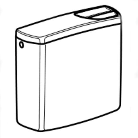 GEBERIT Cassetta esterna bca zaino 2 puls 140302 codice prod: 140.302.11.1