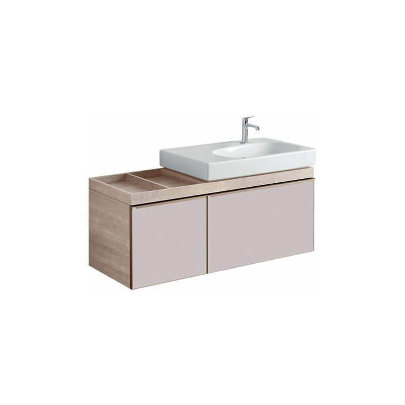 

Keramag - Mueble de Geberit Citterio 500563JI1, espacio en el estante izquierdo, 118.4x55.4x50.4cm, estructura de madera roble beige - 500.563.JI.1