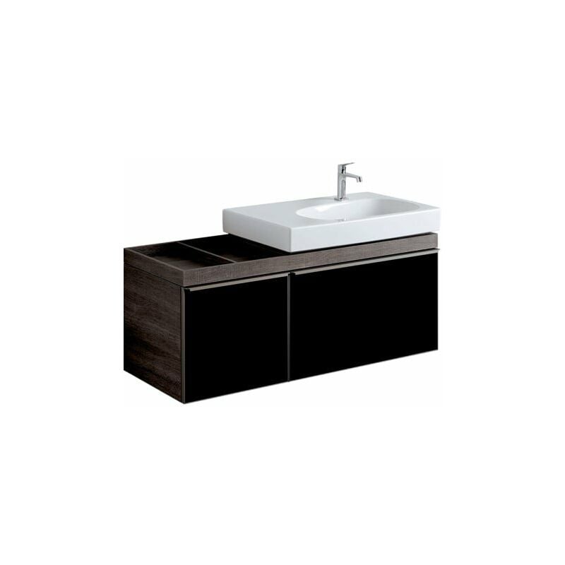 

Geberit Citterio vanity unit 500563JJ1, espacio de estante izquierdo, 118.4x55.4x50.4cm, textura de madera marrón grisáceo - 500.563.JJ.1