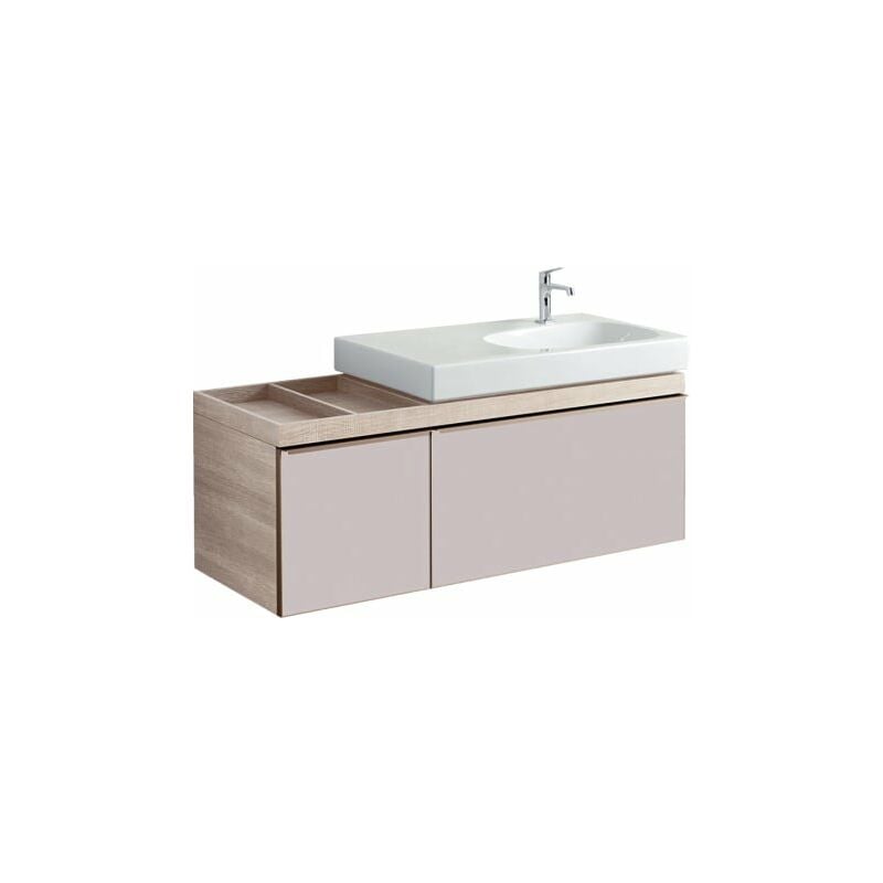 

Keramag - Mueble de Geberit Citterio 500568JI1, espacio en el estante izquierdo, 133.4x55.4x50.4cm, estructura de madera roble beige - 500.568.JI.1