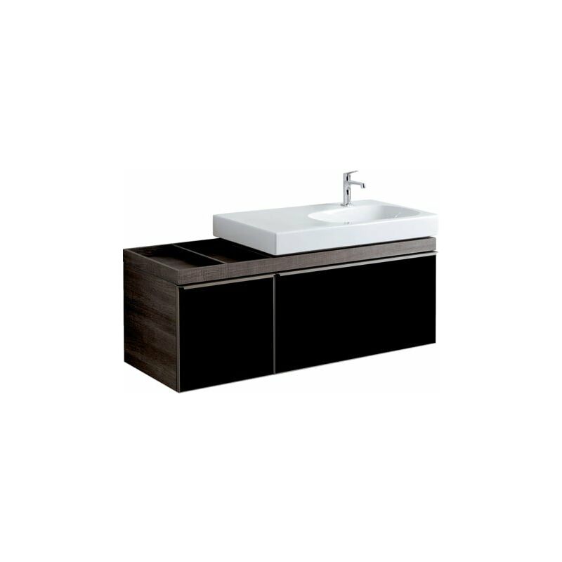 

Mueble de Geberit Citterio 500568JJ1, espacio en el estante izquierdo, 133.4x55.4x50.4cm, estructura de madera roble gris-marrón - 500.568.JJ.1