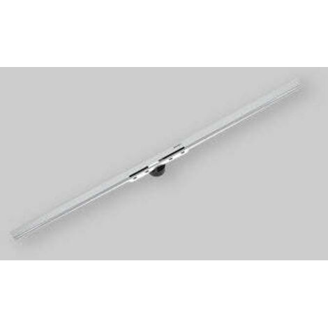 Geberit CleanLine - Canalina doccia 30-90 cm, cromo nero spazzolato 154.446.QC.1