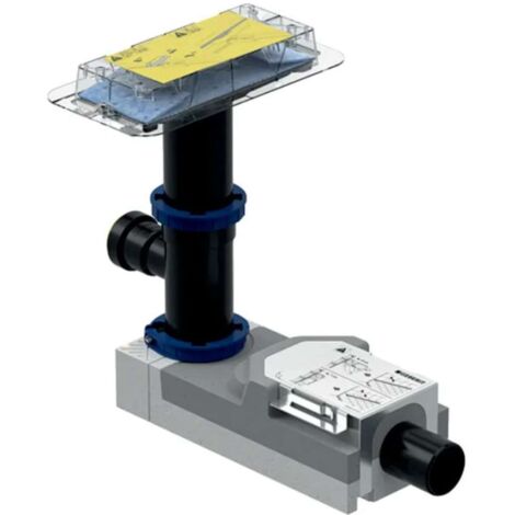 Geberit CleanLine - Kit de montaje en bruto de canaleta de ducha con suministro, para suelos desde 180 mm, desagüe 50 mm 154.159.00.1